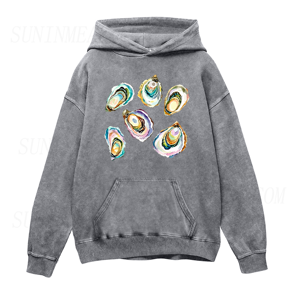 Watercolor Oyster Unisex Hoodie