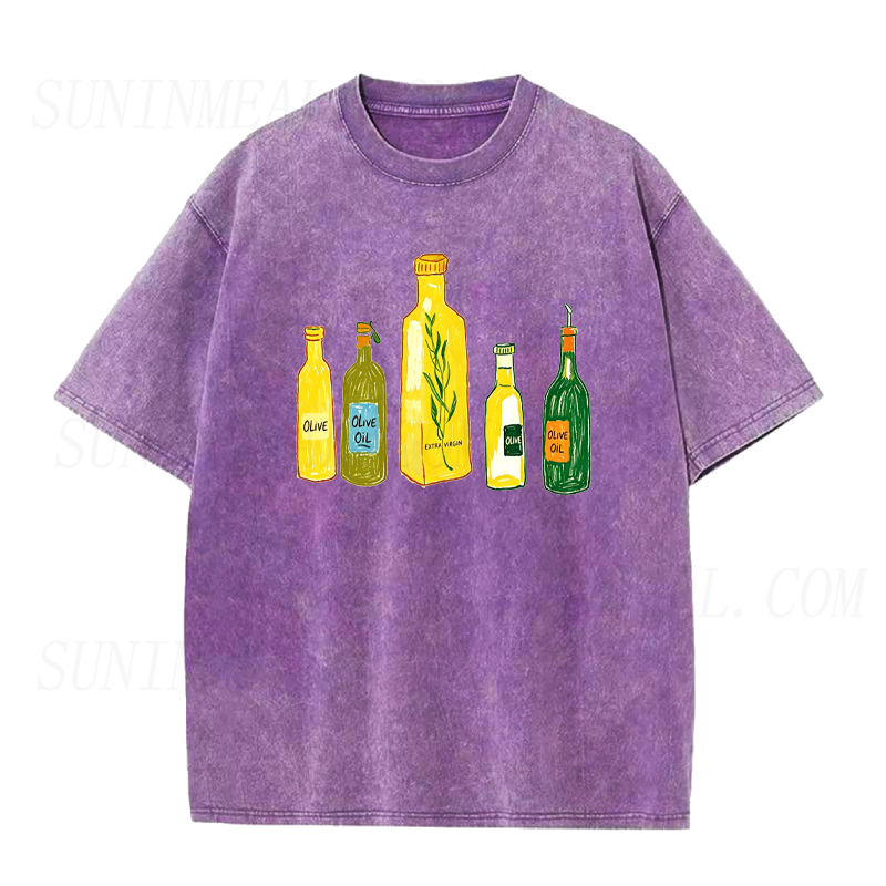 Olive Oil Bottles Unisex Tee