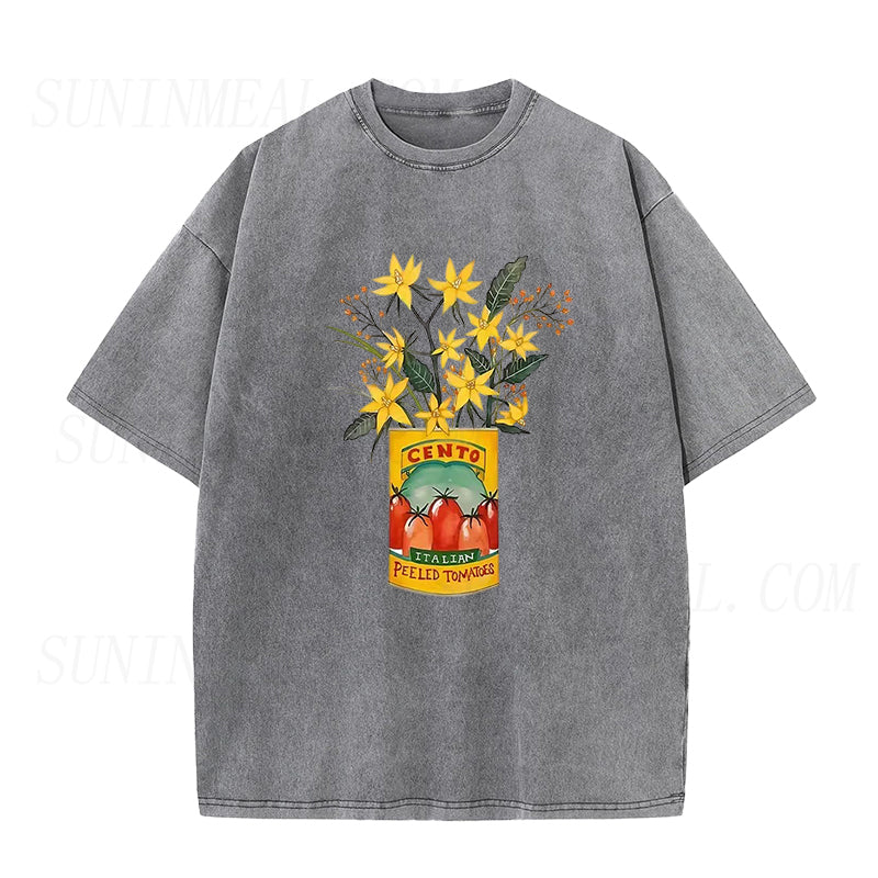 flowers and cento peeled tomatoes Unisex Tee