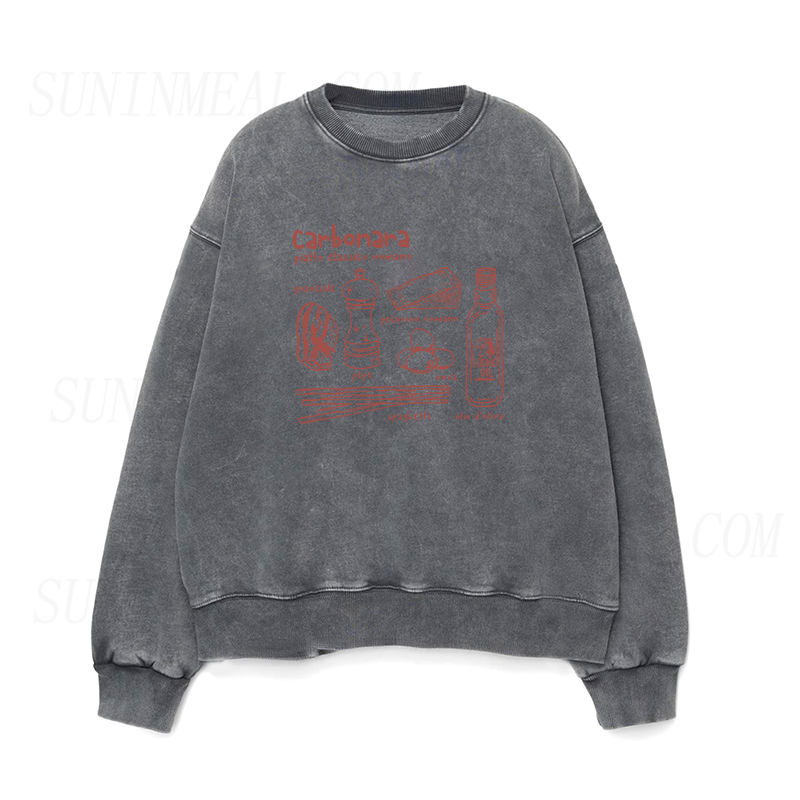 Carbonara Roma Pasta Unisex Crewneck Sweatshirt