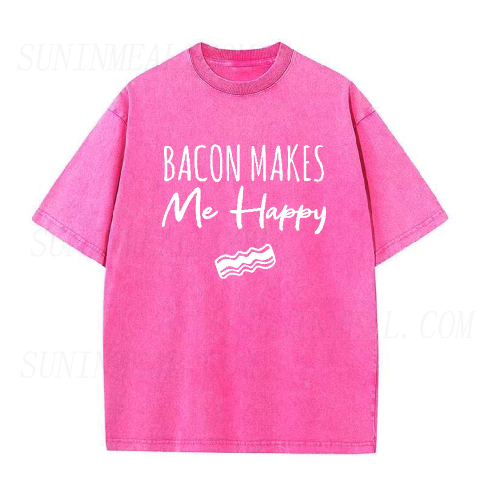 Bacon Makes Me Happy Unisex Tee