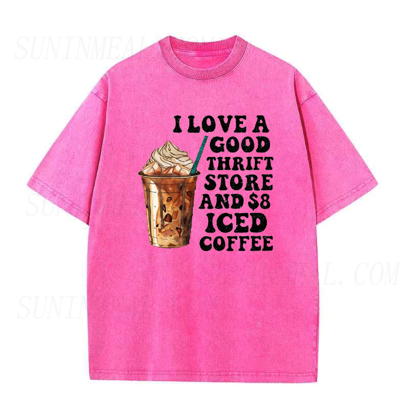 I Love a Good, Thrift Store, Iced Coffee Unisex Tee
