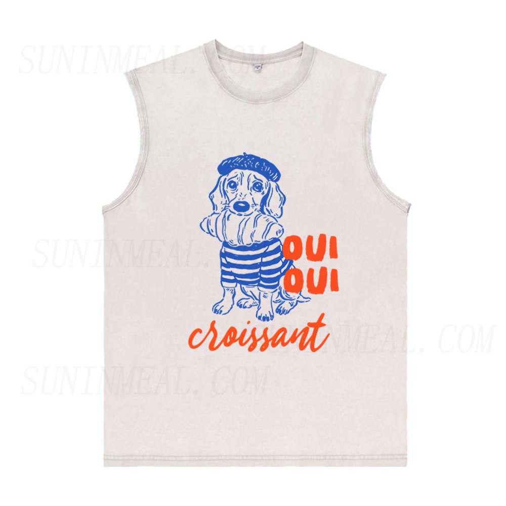 Dog Oui Oui Unisex Tank Top