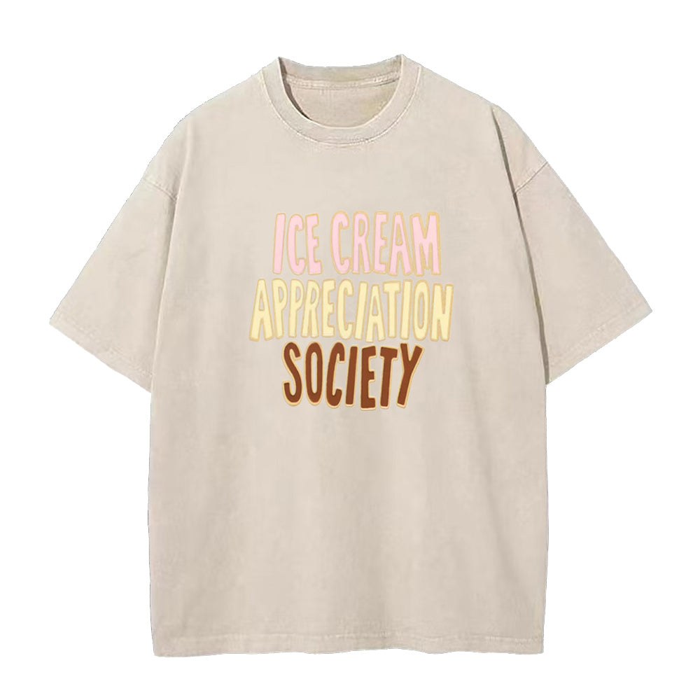 アイスクリーム感謝ユニセックスTシャツ