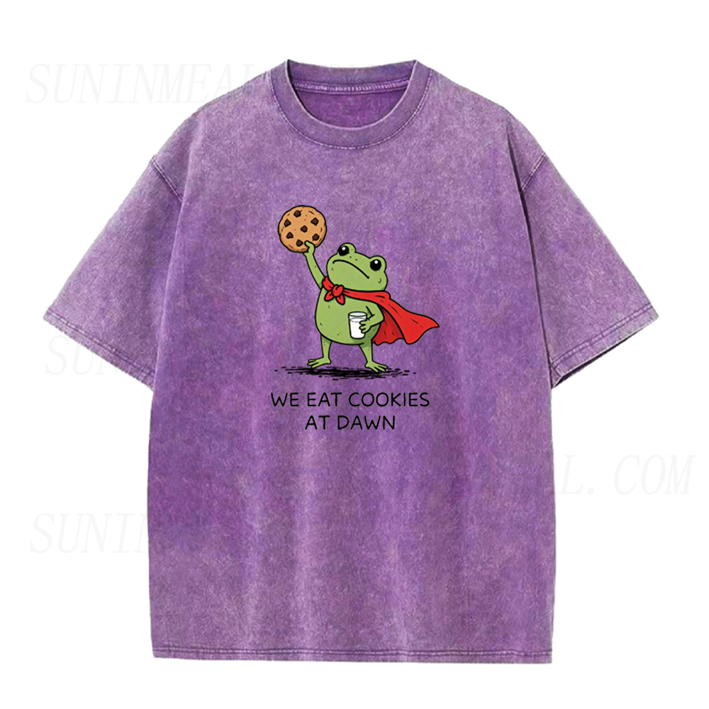 We Eat Cookies At Dawn Funny Frog Unisex Tee