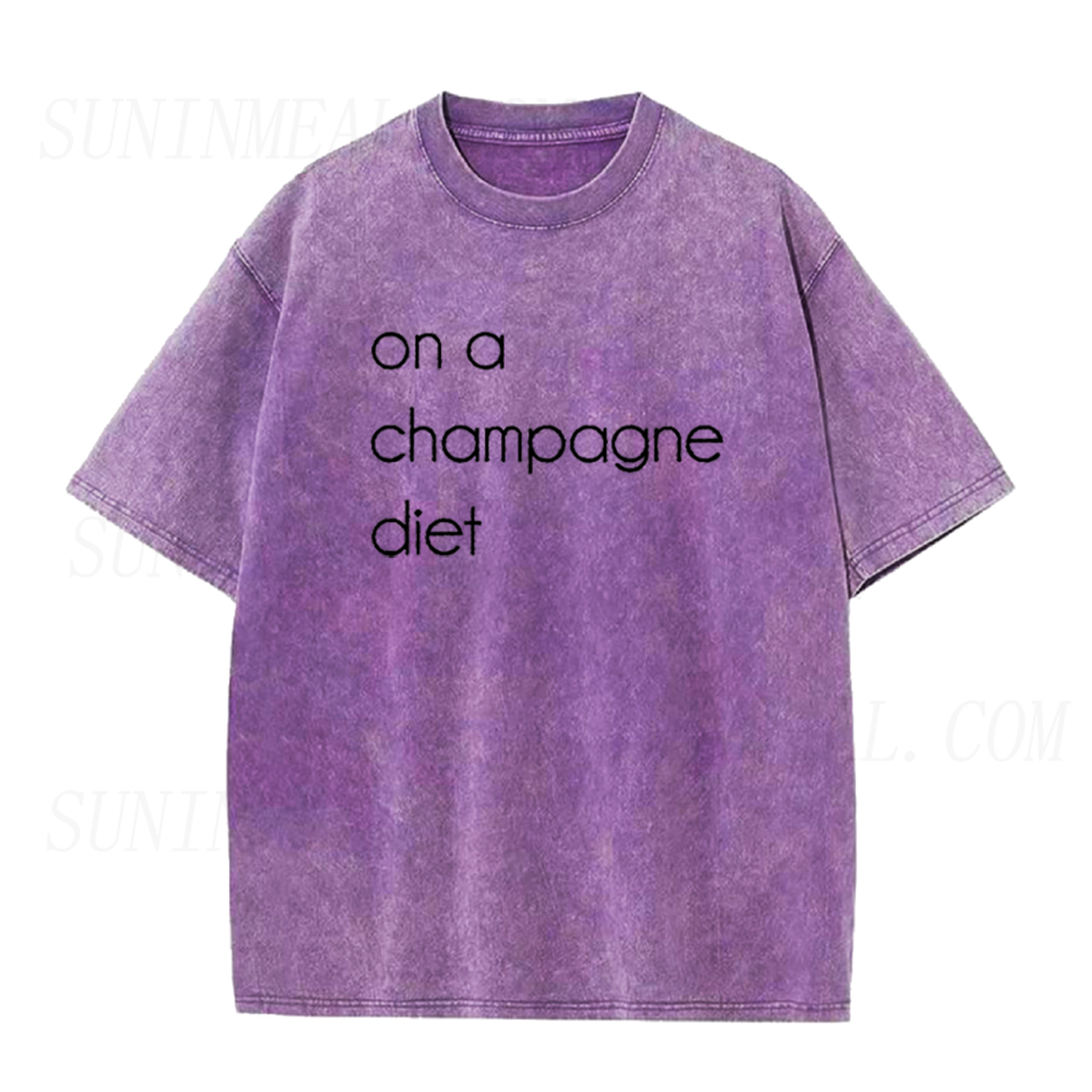 On A Champagne Diet Unisex Tee