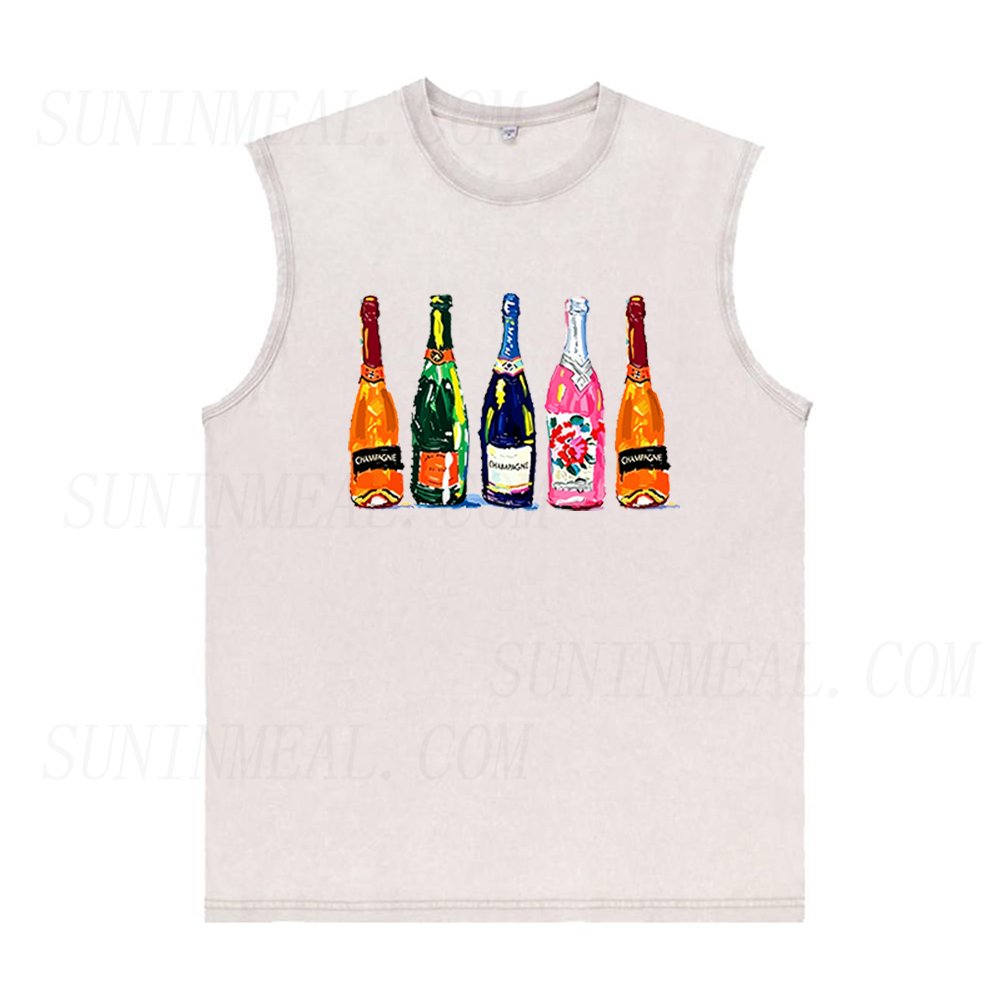 Champagne Bottles Unisex Tank Top