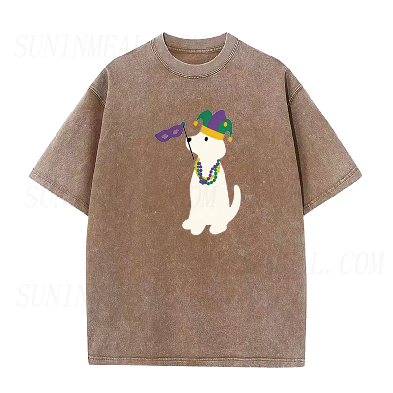 Dog Mardi Gras Flag Tee