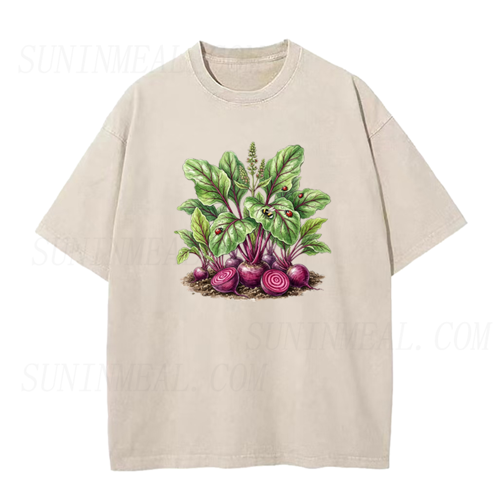 Watercolor Beetroot Botanical Print Unisex Tee