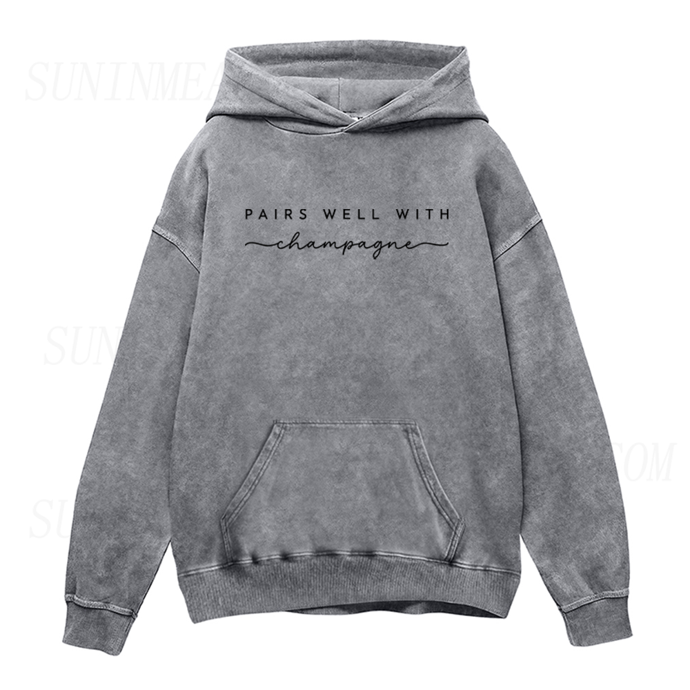 Pairs Well with Champagne Unisex Hoodie