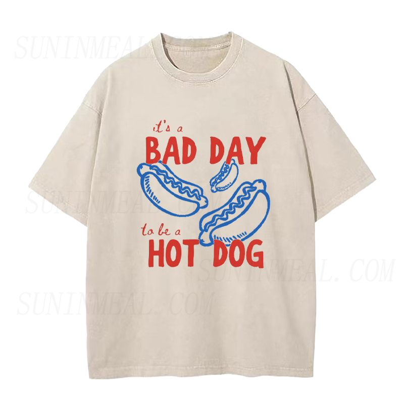 Bad Day To Be A Hot Dog Unisex Tee