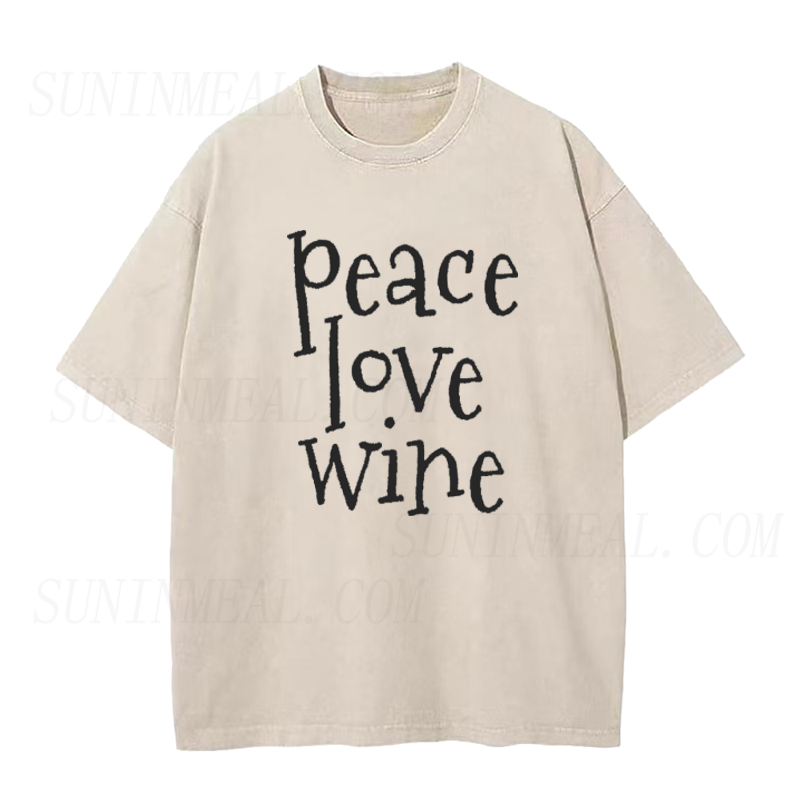 Peace Love Wine Unisex Tee