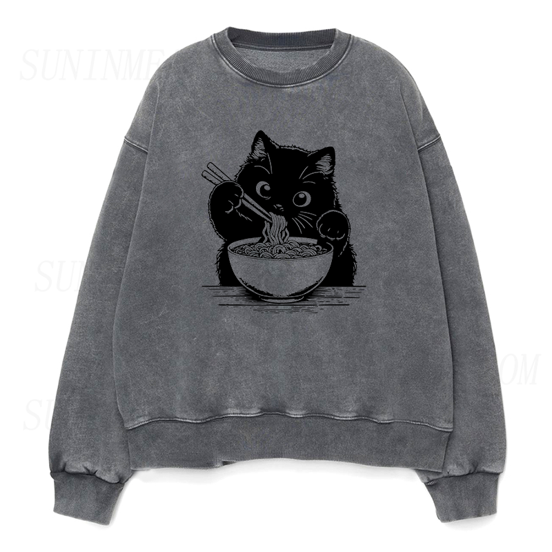 Ramen Cat Unisex Crewneck Sweatshirt