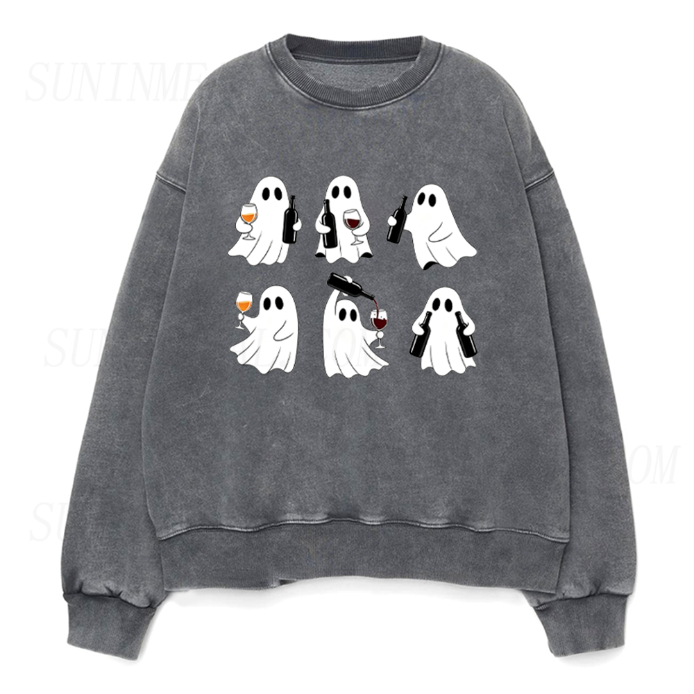 Ghost Drinking Unisex Crewneck Sweatshirt
