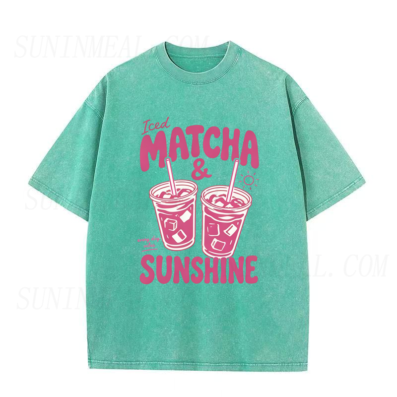 Iced Matcha & Sunshine All Day Unisex Tee