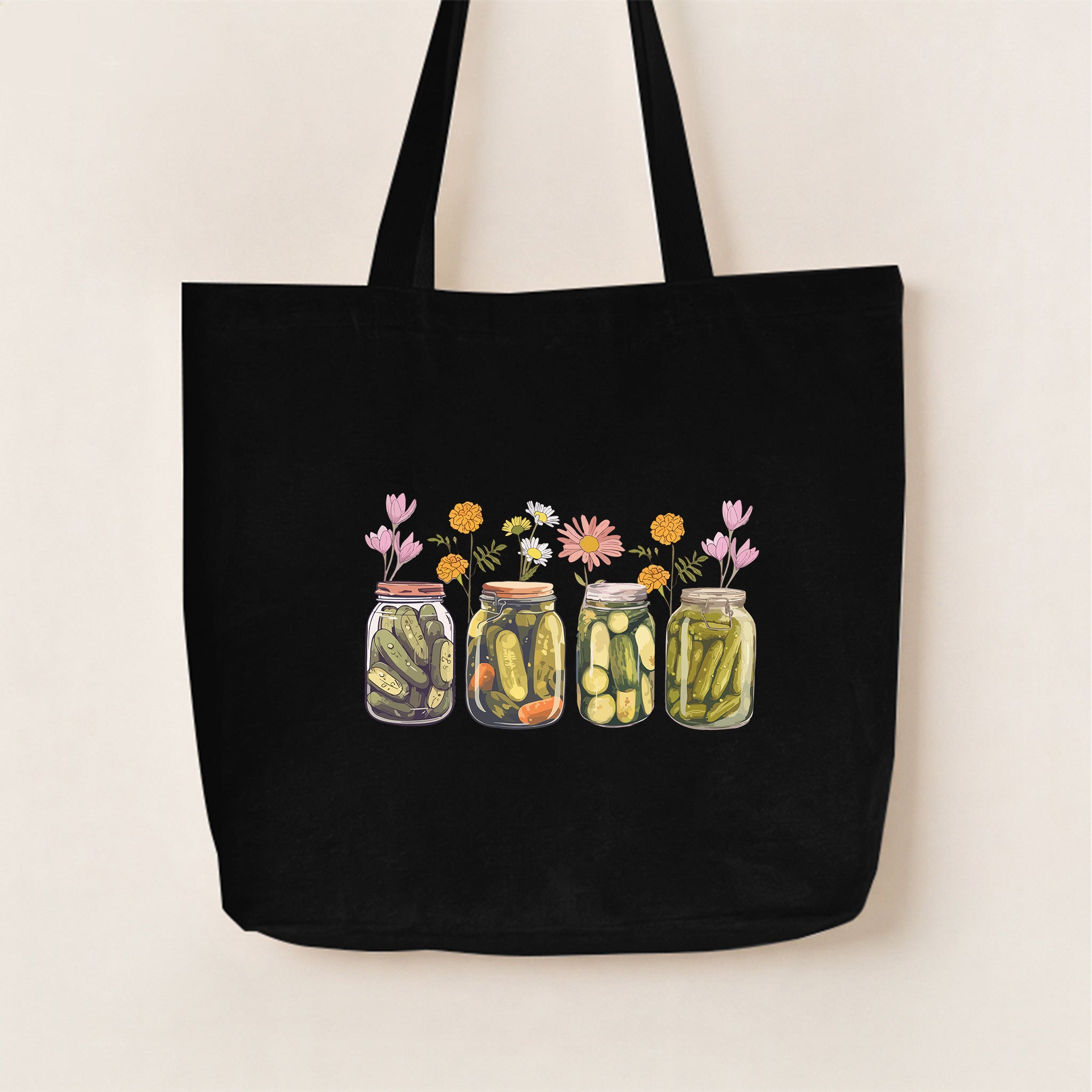 Vintage Canned Pickles Canvas Tote Bag