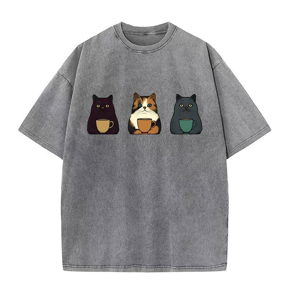 cat coffe Unisex Tee