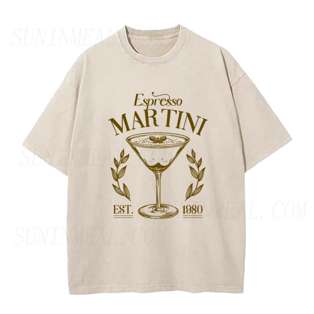 Retro Espresso Martini Cocktail Graphic Unisex Tee