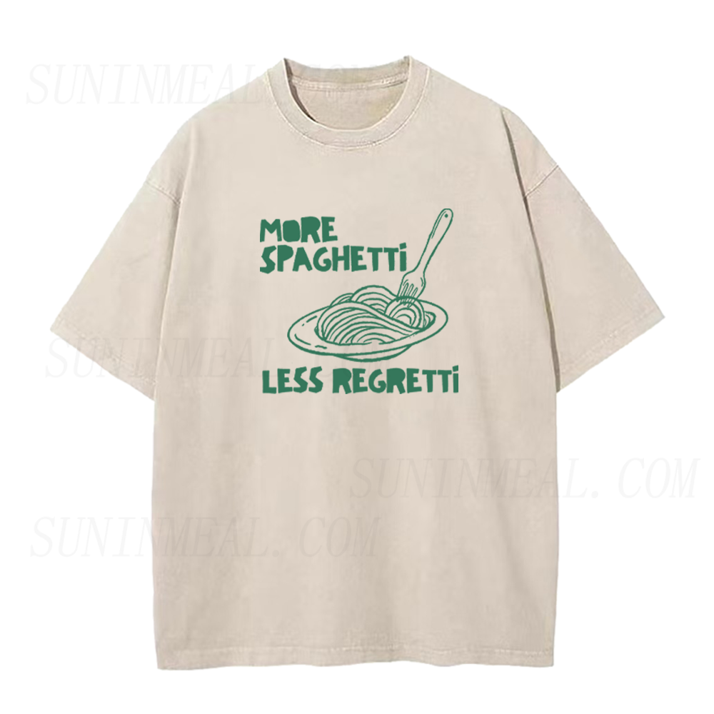 More Spaghetti Less Regretti Graphic Unisex Tee