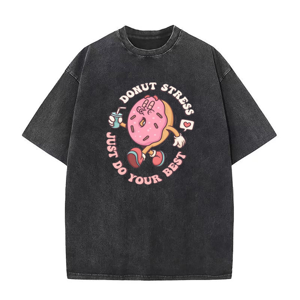 ドーナツ ストレス ベストを尽くせ ユニセックス Tシャツ