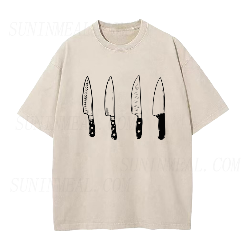 Vintage Chef Knives Unisex Tee
