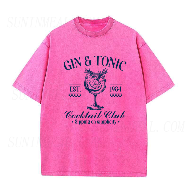 Gin and Tonic Cocktail Club Unisex Tee