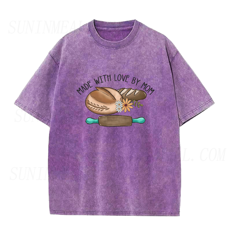 Made with Love Baked By Mom Unisex Tee