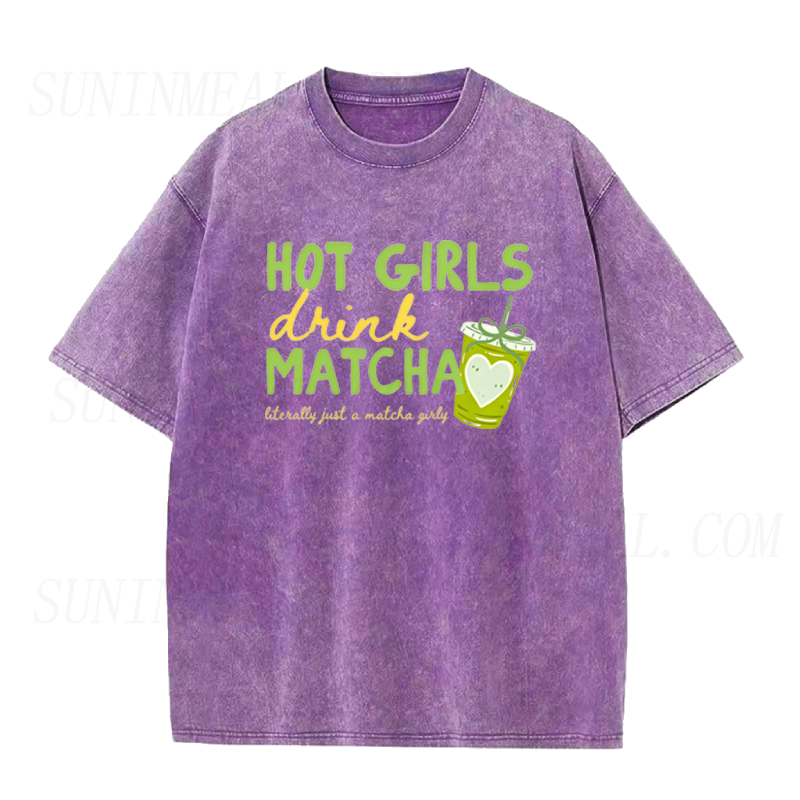 Hot Girls Drink Matcha Unisex Tee