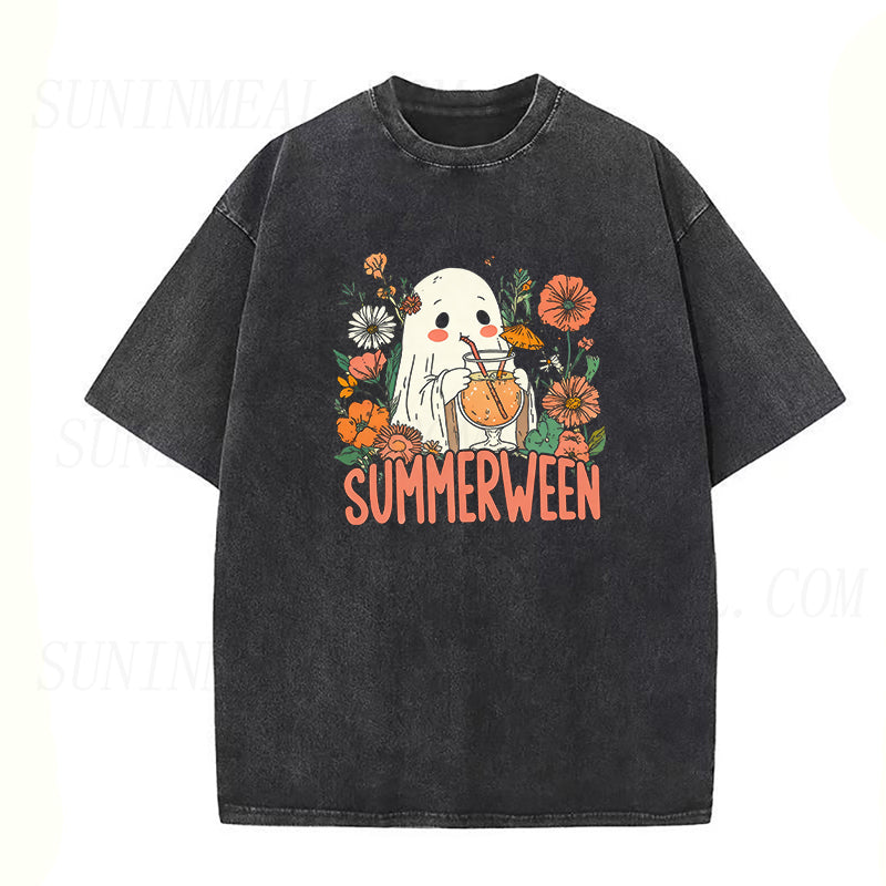 Ghost Summer Halloween Unisex Tee