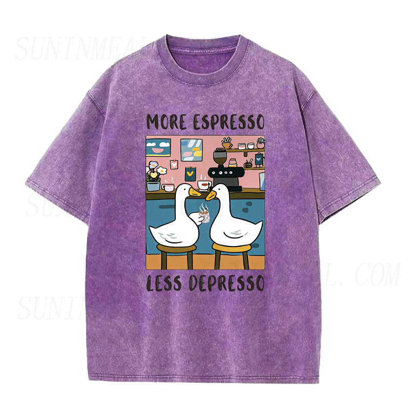 More Espresso Less Depresso Goose Unisex Tee