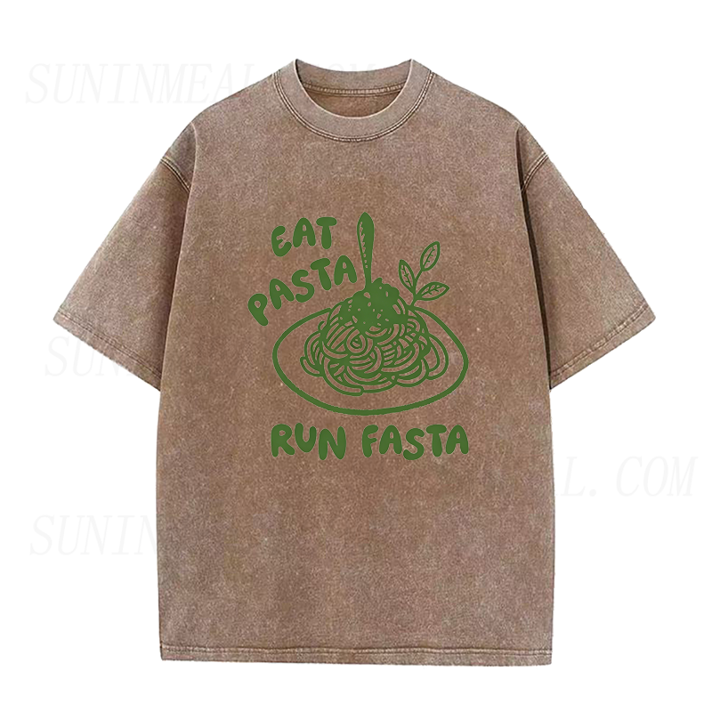 Eat Pasta Run Fasta Unisex Tee