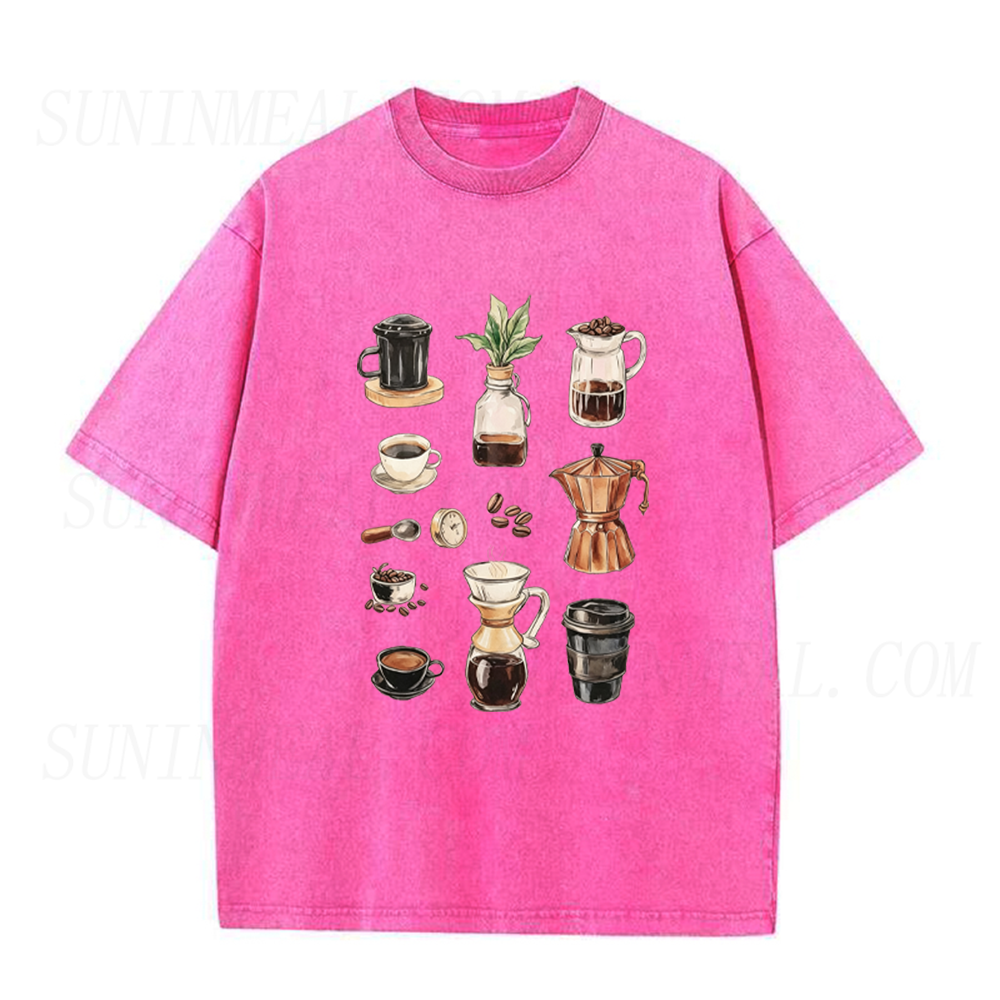 Coffee Lover Vintage Coffee Tools Graphic Unisex Tee