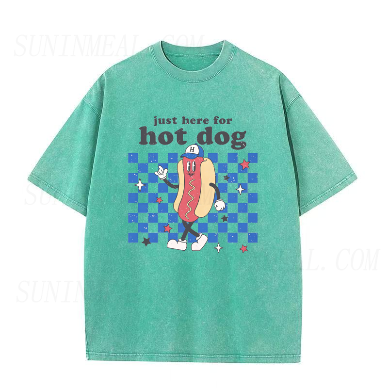 Just Here for Hot Dog Unisex Tee