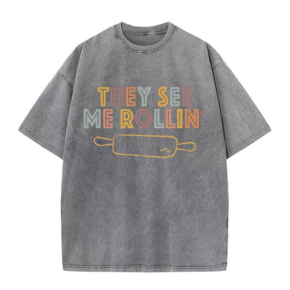 ユニセックスTシャツ「See me rollin」