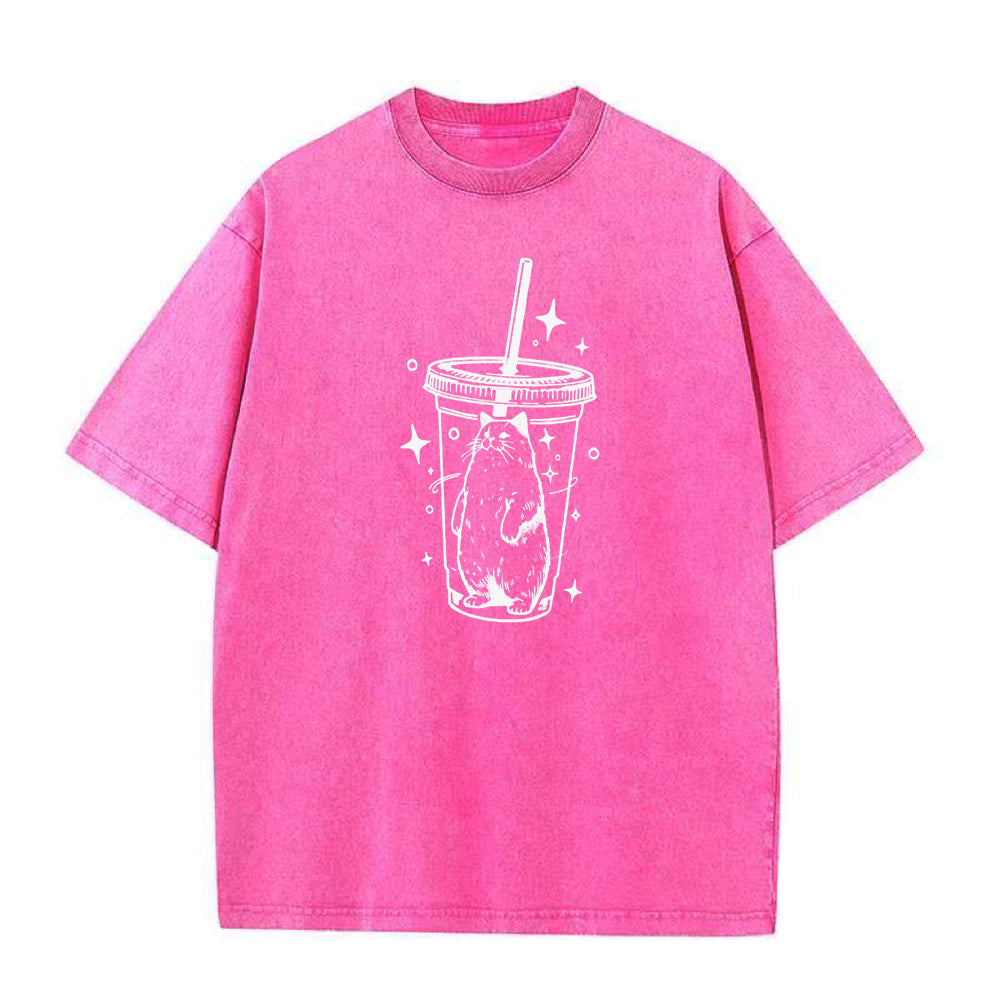 Cat Love Iced Coffee Unisex Tee