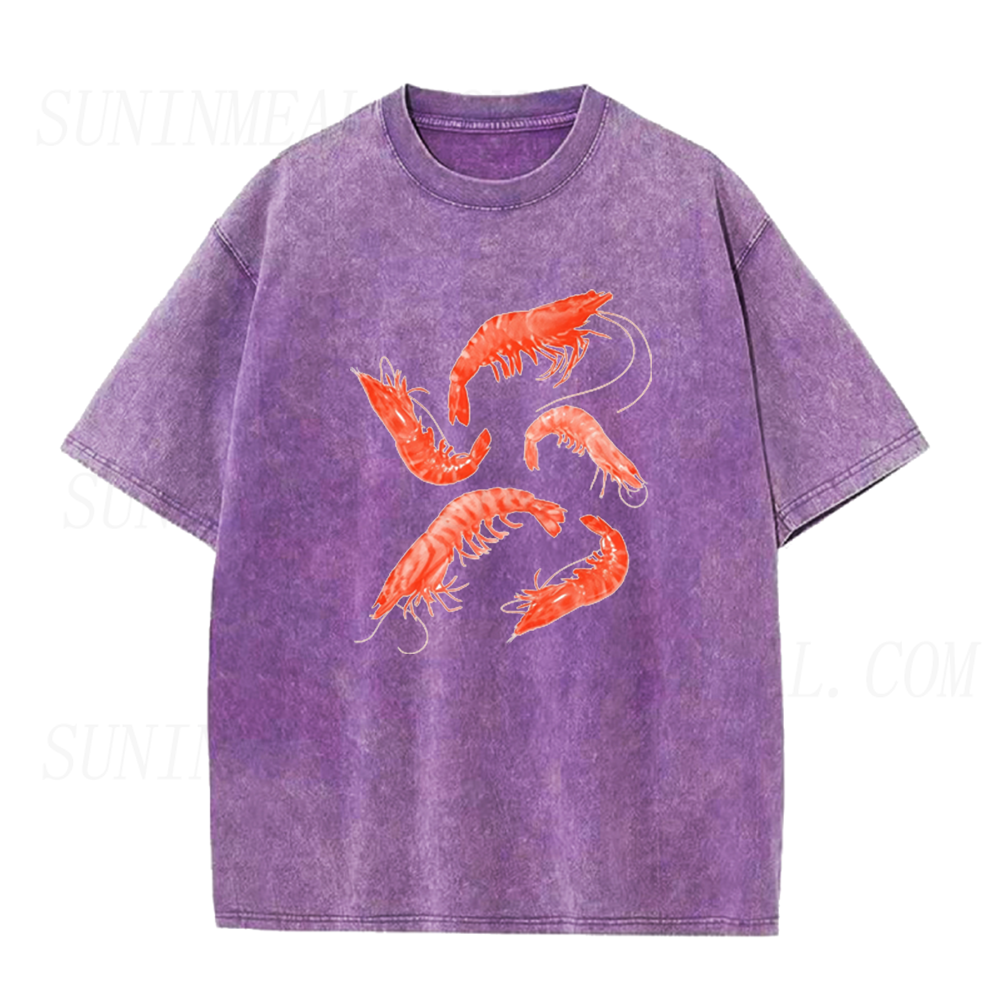 Watercolor Red Shrimp Unisex Tee