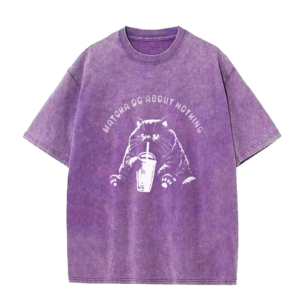 Cat Matcha Do About Nothing Unisex Tee