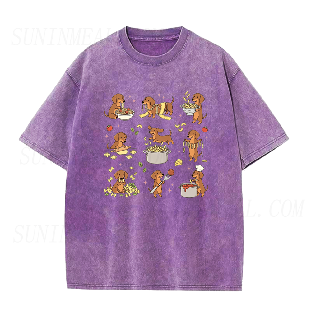 Funny Dachshund Pasta Unisex Tee