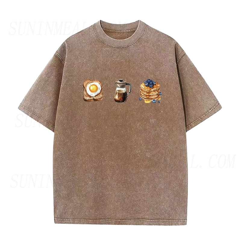 Toast Coffee Pancakes Breakfast Unisex Tee