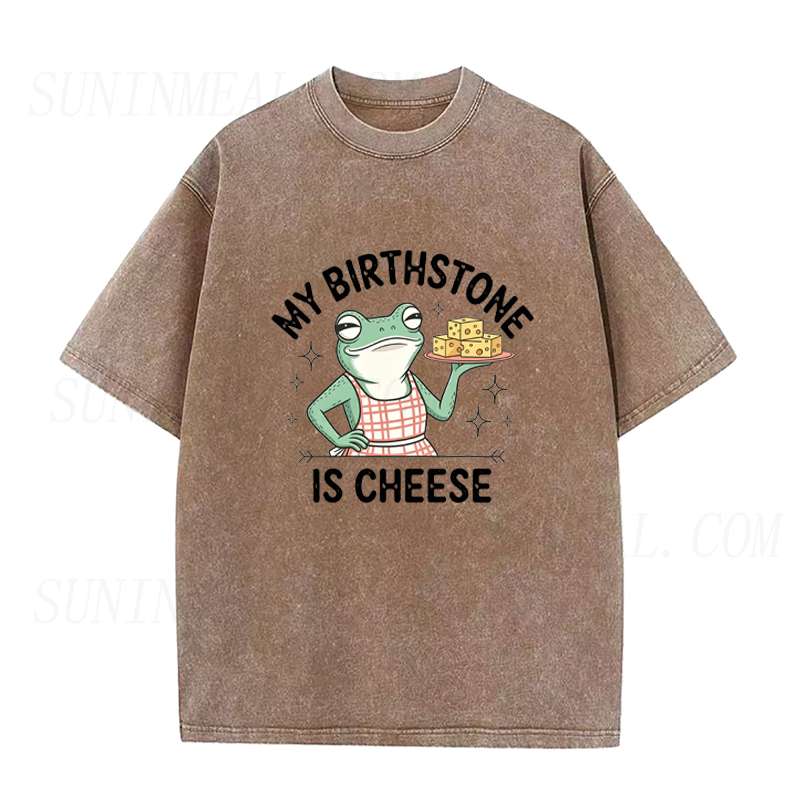 My Birthstone is Cheese Frog Unisex Tee