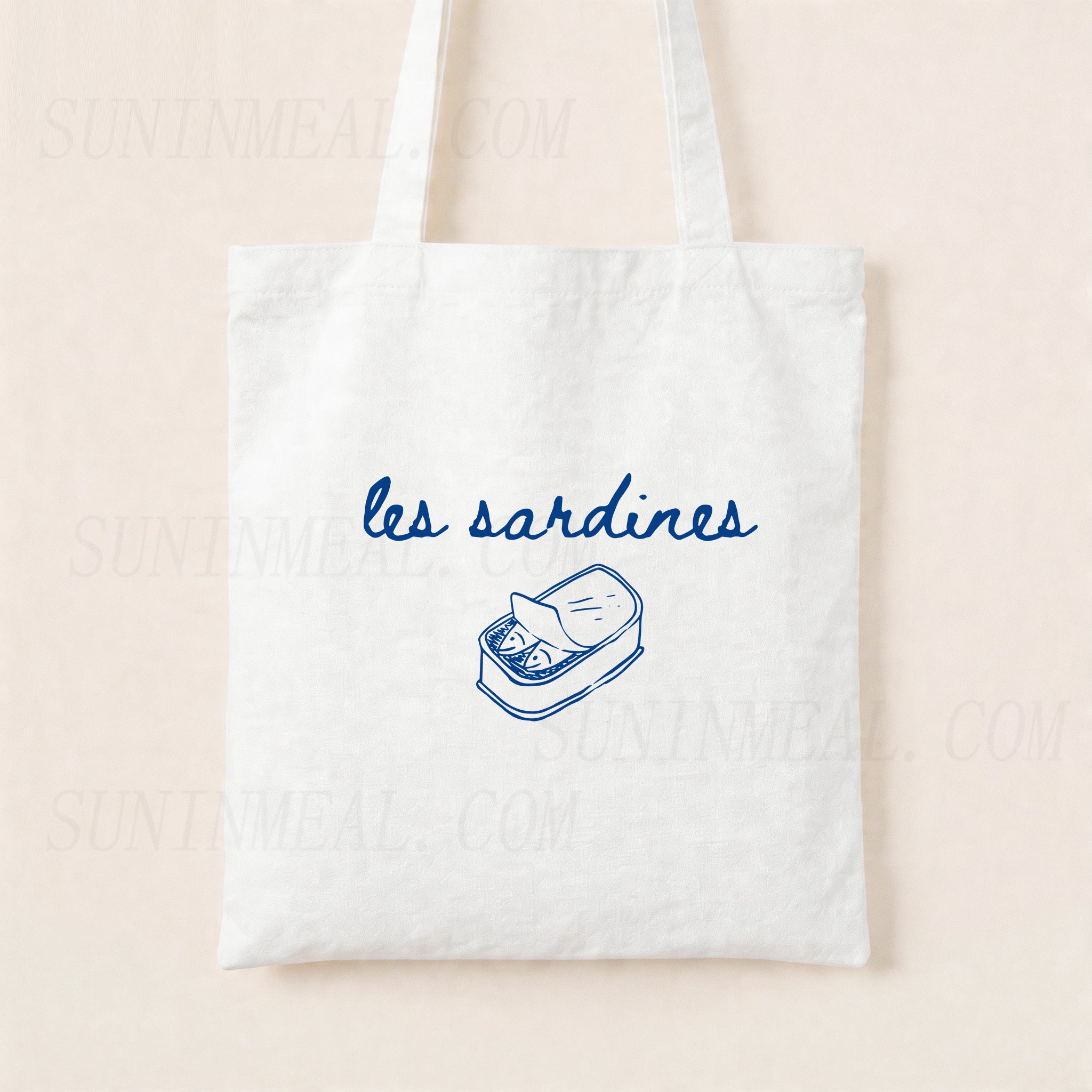 Les Sardines Canvas Tote Bag