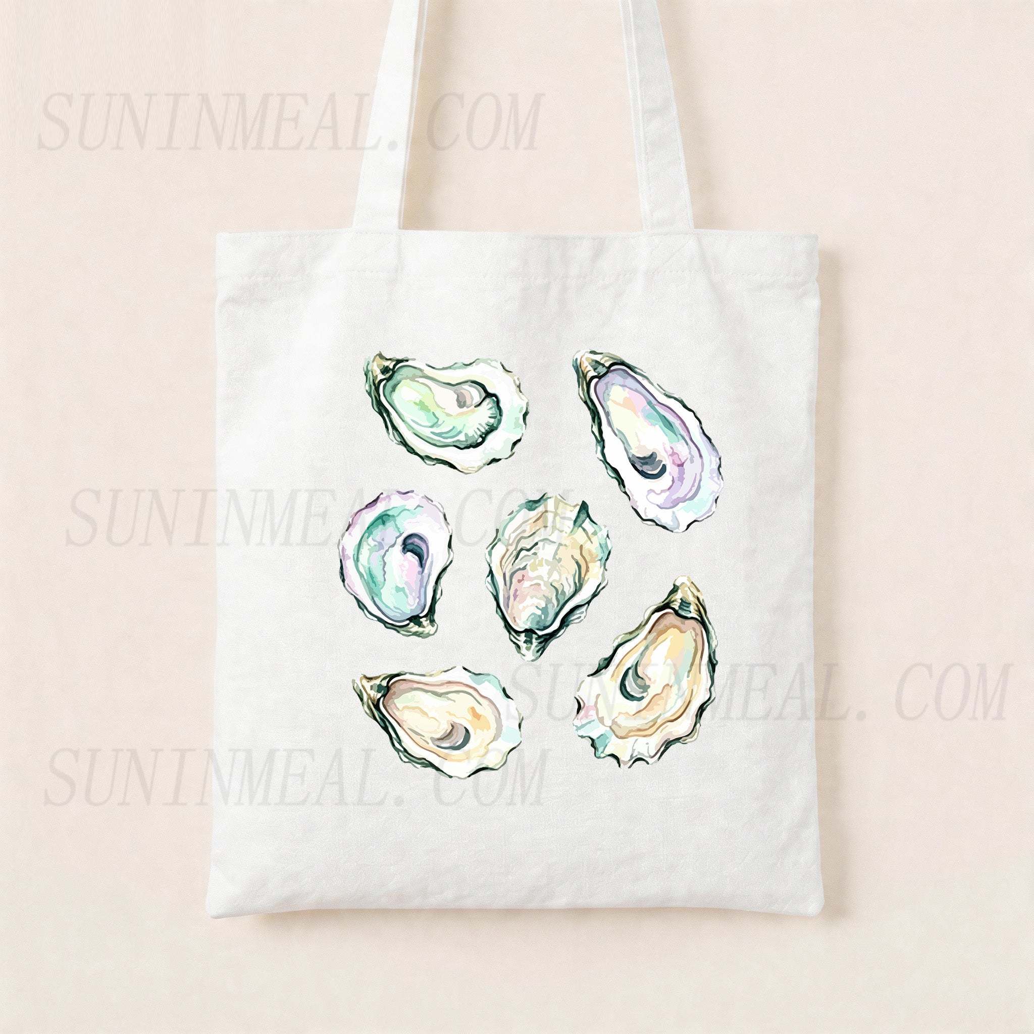 Oyster Shell Canvas Tote Bag