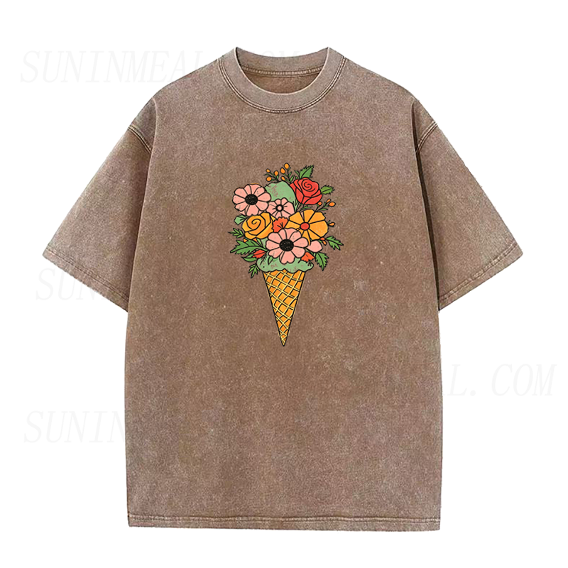Floral Ice Cream Unisex Tee