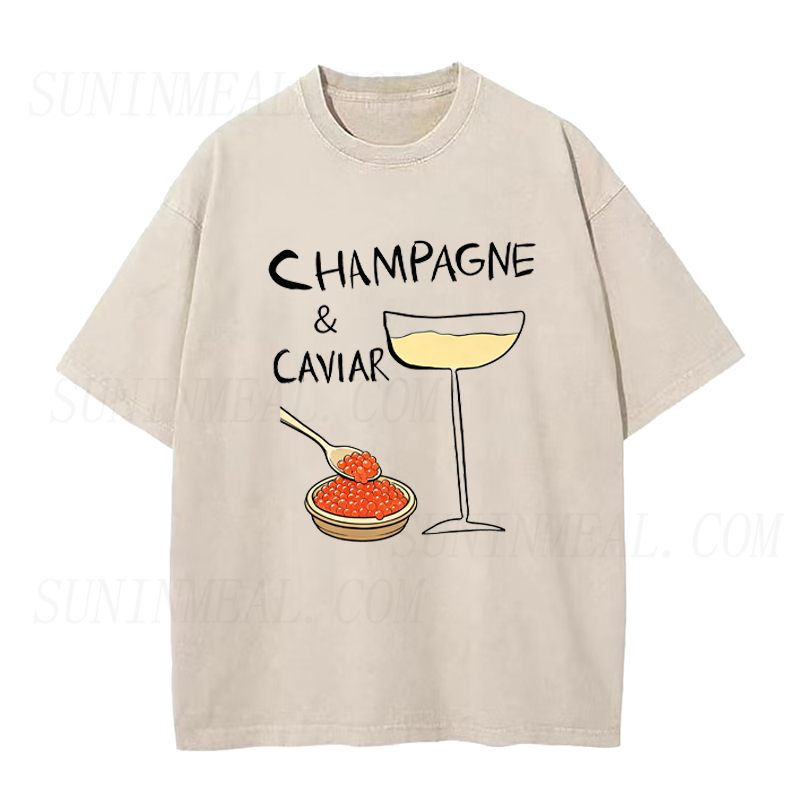 Champagne & Caviar Unisex Tee