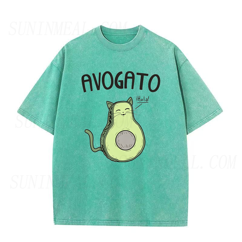 Avocado Cat Unisex Tee