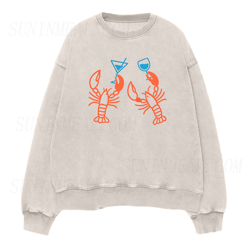 Martini Lobster Unisex Crewneck Sweatshirt