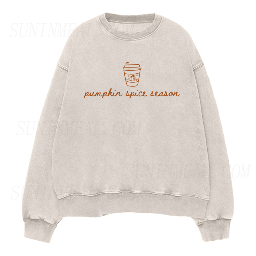 Pumpkin Spice Latte Season Unisex Crewneck Sweatshirt