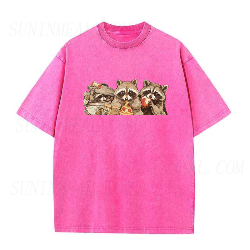 Raccoon Pizza Time Unisex Tee