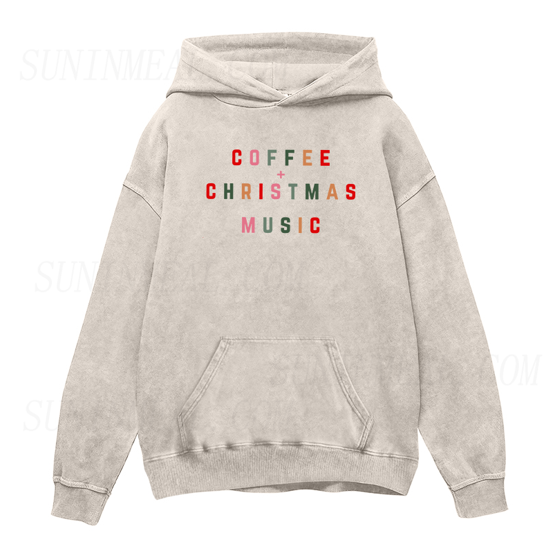 Coffee Christmas Music Unisex Hoodie