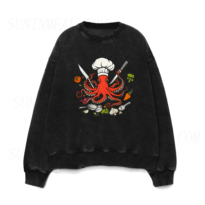 Octopus Chef Unisex Crewneck Sweatshirt